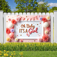 thumbnail image 5 of Pink Theme Newborn Banner Decorative Design Baby Shower Event Banner for Baby Celebration Gender Reveal Indoor Decoration, 5 of 7