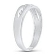 thumbnail image 4 of FB Jewels 10kt White Gold Mens Round Diamond Wedding Band Ring 1/8 Cttw Size 13, 4 of 4