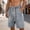 Gray, variant on Men's Denim Shorts, Elastic Drawstring Waist Vintage Washed Jeans Shorts Loose Fit Baggy Casual Summer Jorts for Men Gray