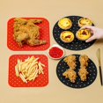 thumbnail image 4 of 2-Pack Réutilisables Air Fryer Liners, 8,5 Pouces Carrés Air Fryer Panier Mats, Antiadhésif, 4 of 5