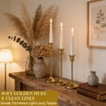 thumbnail image 4 of HIDAWN Gold Candlestick Holders Set of 9, Metal Taper Candle Holders, Home Decor Holder Set for Table, Mantel, Room Decorations Housewarming Gift Gold, 4 of 9