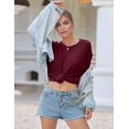 thumbnail image 5 of Camisas extragrandes Ekouaer de punto acanalado Lounge Set, 5 of 5