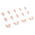 thumbnail image 5 of Medium Length French Tip Nails with Inner Glue for Easy Application - for Stylish Manicures, 5 of 6