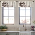 thumbnail image 3 of LALILO Kitchen Curtain Valance Bamboo Tree And Rod Pocket Window Curtain 52"x 18" Set of 2, 3 of 7
