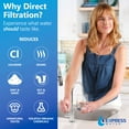 thumbnail image 3 of Express Water Direct Water Filtration System – 3 Stage Direct Water Filter System with Chrome Faucet – Under Sink Water Filter – Sediment, Activated Carbon Block, and Granular Activated Carbon Filters, 3 of 8