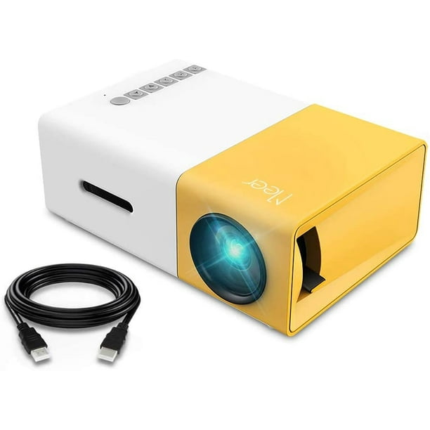 Mini Proyector Meer, LED LCD portátil para niños, video TV, juego fiesta, entretenimiento exterior, HDMI USB AV, control remoto