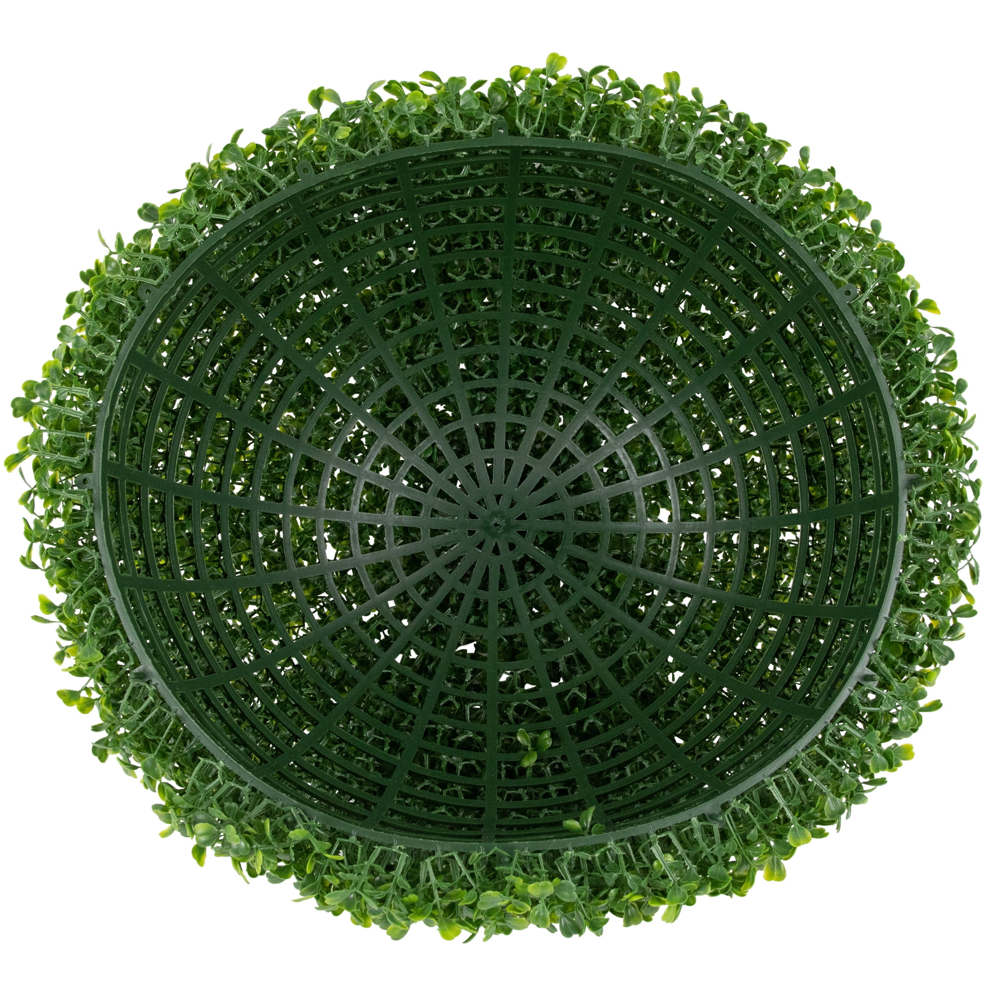 15" Two Tone Green Boxwood Artificial Topiary Garden Ball