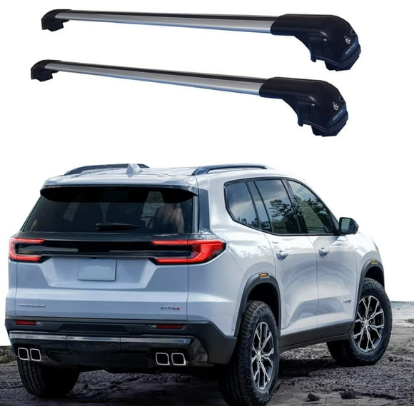 ROKIOTOEX Cobra Roof Rack Crossbars Fit for 2024-2025 Acadia Silver Crossbars.