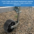 thumbnail image 3 of Trailer Jack Wheel Replacement 1200lbs Capacity Plastic Trailer Jack Wheel Practical Trailer Tongue Jack Wheel with Screw Kit for Boat Trailer Jack with Wheel, 3 of 9