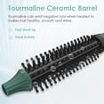 thumbnail image 3 of Professional 1/2 Inch Mini Thermal Round Brush for Short Hair and Bangs,Small Heated Volume Styling Brush with 12 Adjustable Temperature Settings,Ceramic Tourmaline Precision Styler for Men and Women, 3 of 7