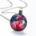 thumbnail image 6 of Flamingo Necklace Personalized Custom Photo Round Pendant Adjustable Stainless Steel Necklaces with Gift Box for Men Women Mothers Valentine's Jewelry Gift, 6 of 6