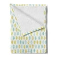 thumbnail image 2 of Yellow and Blue Soft Flannel Fleece Throw Blanket, Hand Drawn Shapes Sketch Style Simplistic Abstract Art, Cozy Plush for Indoor and Outdoor Use, 50" x 70", Earth Yellow Pale Blue, by Ambesonne, 2 of 5