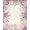 Pink Blue Ivory, Pattern 14, variant on ODIKA Vintage Floral Medallion With Distressed Scroll Border And Botanical Sprays for Home Office, Gaming Room, Under Desk, Non-Slip Chair-Friendly