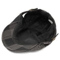 thumbnail image 4 of Men's British Retro Plaid Cap Outdoor Spring Fall Fashionable Headwear Sun, 4 of 5