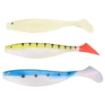 thumbnail image 1 of Cebo de pesca con cola en T, cebo de simulación suave de silicona para pesca de agua dulce y salada, 3 uds., 1 of 5