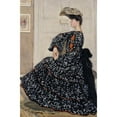 thumbnail image 3 of Henry Caro-Delvaille 13x18 Black Modern Framed Museum Art Print Titled - Woman Portrait in Speckled Dress (1910), 3 of 5