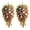 A 2PCS, variant on CY5O5ee 1 Pack Artificial Fall Hanging Flowers Plant UV Resistant Silk Floral Vines Waterproof Realistic for Doors, Porches, Mantels, Garden & Weddings Baskets & Pots