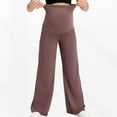 thumbnail image 7 of hengsof Maternity Pants Over The Belly Yoga Dress Work Pregnancy Pants Stretchy Lounge Wide Leg Trousers with Pockets, 7 of 7