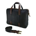 thumbnail image 2 of Cole Haan Buchannon Leather Briefcase Designer Business Travel Attache Case Laptop Computer Bag, 2 of 5