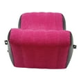 thumbnail image 6 of YIYIBUYS Rose-red Inflatable Sofa Air Lounger PVC Flocking Fabric Folding Sofa Bed Blow Up Couch with Air Pump for Living Room, Bedroom, Office, Travel,Camping, 6 of 12