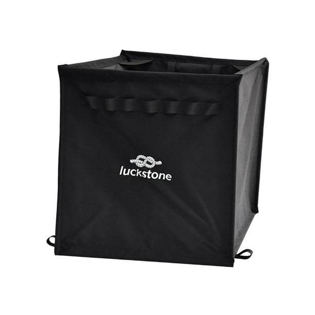 Bolsa de Cuerda para Escalar Bolsa de Almacenamiento para Acampar Bolsa de Asas de Utilidad Organizador Cesta Bolsa de Cuerda para Lanzar Utensilios D Negro shamjiam Organizador de línea de tiro