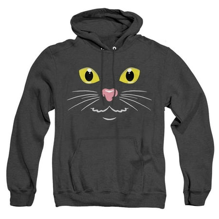 

Popfunk Halloween Black Cat Costume Unisex Adult Pull-Over Heather Hoodie Black Heather X-Large