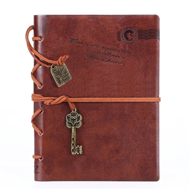 Cuaderno Vintage EvZ de Cuero con Cierre de Llave de 7"