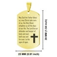 thumbnail image 2 of Stainless Steel Trinity Prayer Dog Tag Keychain Circle Ring, 2 of 2