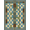Blue Beige Brown Green, Pattern 7, variant on ODIKA 4'x6' Washable Area Rug Hand Hooked Color Block Arrangement Minimalist Border Style for Dorm Room, Small Living Stain Resistant Low Profile, Easy Care