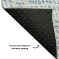 thumbnail image 3 of Addison Rugs Mayfield Washable Transitional Diamond Denim Round Rug, 8' x 8', 3 of 5