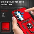 thumbnail image 4 of for Samsung Galaxy S23 FE Case with Slide Camera Cover HD Screen Protector [Military Grade 16ft. Drop Tested] Magnetic Ring Holder Kickstand Protective Phone Case for Galaxy S23 FE 5G 2023, Red, 4 of 17