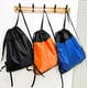 thumbnail image 1 of Mochila deportiva de gran capacidad con cordón - Bolsa de gimnasio de malla transpirable para natación, fitness y viajes - 49x41x2cm - Negro, naranja, azul, 1 of 6