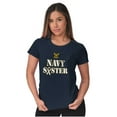 thumbnail image 4 of US Navy Sister Military Logo Ribbon Women's Graphic T Shirt Tees Brisco Brands S, 4 of 5
