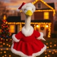 thumbnail image 4 of karymi Christmas Gooses Outfits Gooses Statue Christmas Costume Yard Gooses Clothes Hat Outfit for 23 Inch Statue Patio Garden Decoration Living Room Decor, 4 of 6