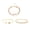 Golden, variant on 3 Pcs/Set Rhinestone Cuff Bracelets Heart Open Bracelet Jewelry Retro Lucky Stack Bracelets for Women Adjustable Dainty Bracelet Gifts