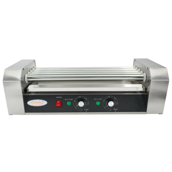 Hakka Brothers Commercial Hot Dog Roller Silver Grill with 5 Rollers