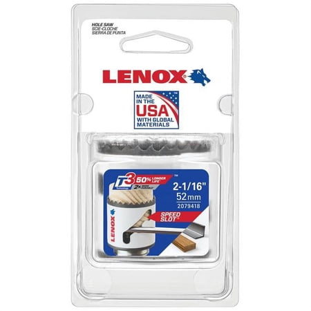 UPC: 0885363223910 | Lenox Lenox Speed Slot with 2.062 in. Bi-Metal Hole Saw