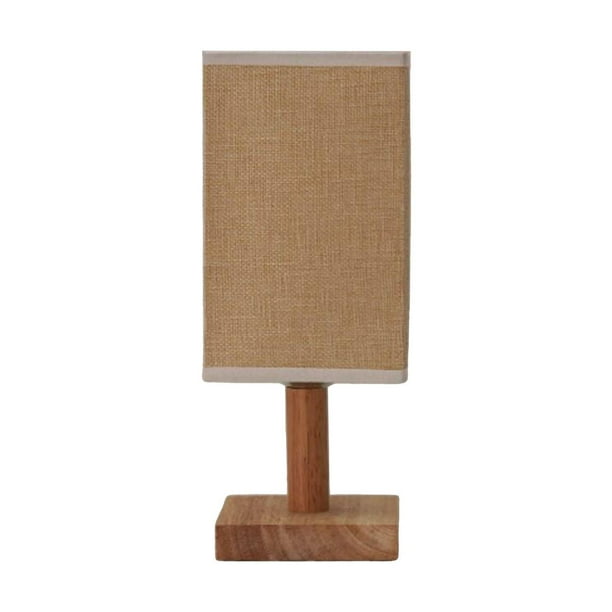 Lámpara de mesa de noche con la de tela Luz de Amarillo Zulema lámparas para dormitorio