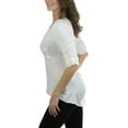 thumbnail image 2 of ToBeInStyle Women's Roll-Up Sleeve Pocket Top, 2 of 2
