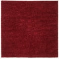 thumbnail image 2 of SAFAVIEH August Carlene Solid Plush Shag Area Rug, Burgundy, 3' x 3' Square - Modern Design, Burgundy, Non-Shedding & Easy Cleaning, Ultra Plush Thick Pile, Ideal for Living Room, Bedroom, 2 of 10