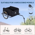 thumbnail image 4 of Aosom Bicycle Cargo Trailer, Two-Wheel Bike Luggage Wagon Trailer with Removable Cover, Red, 4 of 10