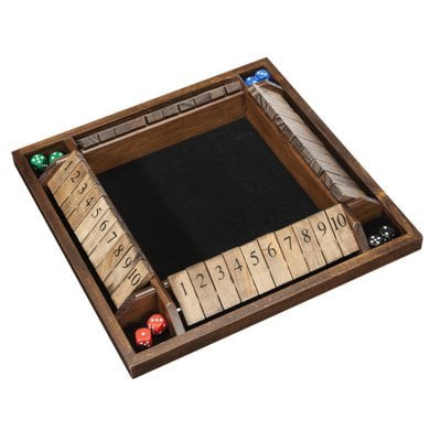 WE Games 4-Player Shut the Box (Best Coffee Table For Board Games)