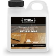 WOCA Natural Soap, Natural 1L - Concentrated Wood Cleaner for oil finished hardwood floors, tables, millwork, cutting boards, countertops and butcher block