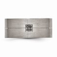 thumbnail image 4 of Stainless Steel Matte Black Diamond Band Size: 9; for Adults and Teens; for Women and Men, 4 of 7