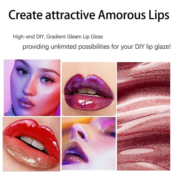 Lip Gloss Base Set 8pcs Color L
