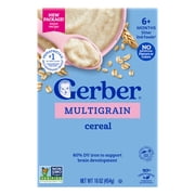 Gerber Baby Cereal, Multigrain Cereal, Baby Breakfast, Stage 2 1 lb.