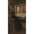 thumbnail image 3 of Charles Frederick Ulrich 9x14 Black Modern Framed Museum Art Print Titled - The Wood Engraver (1882), 3 of 5