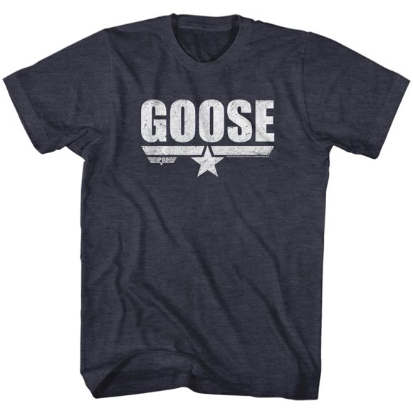 Top Gun Goose Navy Heather Adult T-Shirt