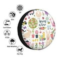 thumbnail image 4 of Naloa Spring Flowers Birds PVC Leather Spare Tire Wheel Cover for Car Truck SUV Camper Trailer Universal Fit many size15 inch, 4 of 6