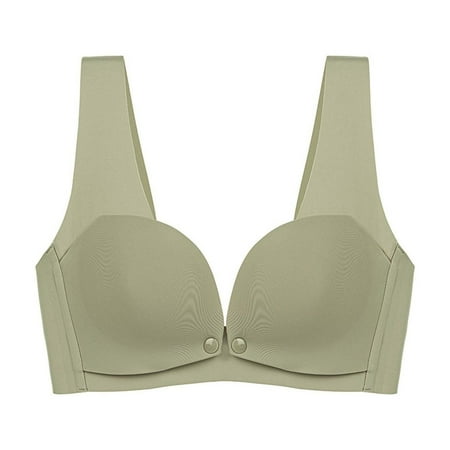 Fengqque Mother s Plus Size Nursing Soft Comfort Fit Bra Solid Yoga Tank Top Underwear No Steel Ring Sling Strap Mother-to-be Bra